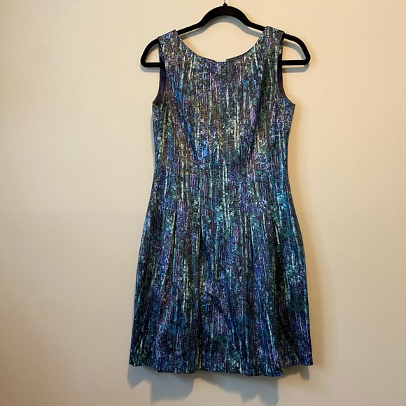 Zara Blue Fit & Flare Cocktail Dress – Size S - Picture 4 of 14